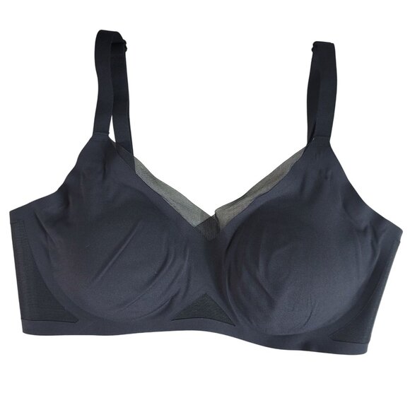 Honeylove CrossOver Wirefree Bra Black Medium Mesh Padding Removable #LWBR0302 - Picture 1 of 10